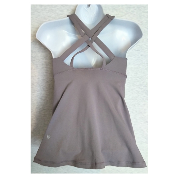 Lululemon Stash N Run Tank - Medium Support - Dusty Dawn - Picture 6 of 8
